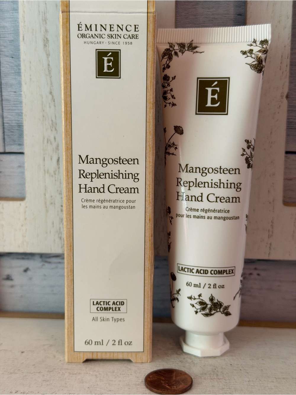 Eminence Organic Skin Care Mangosteen Replenishing Hand Cream W/ Lactic Acid 2oz